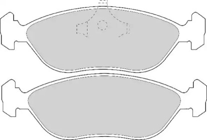 Комплект тормозных колодок NECTO FD6705A