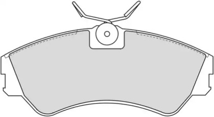 Комплект тормозных колодок NECTO FD6707V