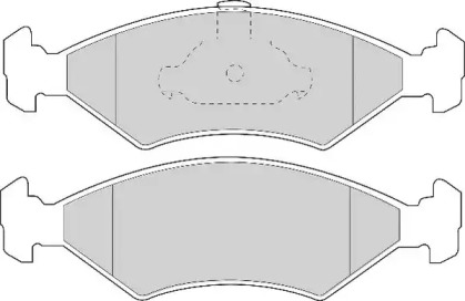 Комплект тормозных колодок NECTO FD6711A