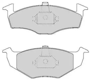 Комплект тормозных колодок NECTO FD6689A