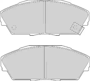 Комплект тормозных колодок NECTO FD6535A