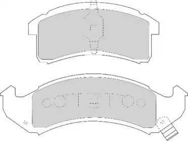 Комплект тормозных колодок, дисковый тормоз NECTO FD6604A