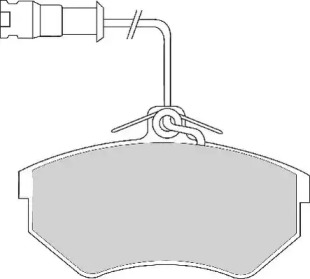 Комплект тормозных колодок NECTO FD6582A