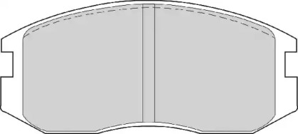 Комплект тормозных колодок NECTO FD6573A