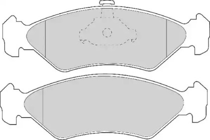 Комплект тормозных колодок NECTO FD6712A