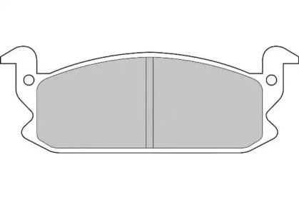 Комплект тормозных колодок NECTO FD6555A