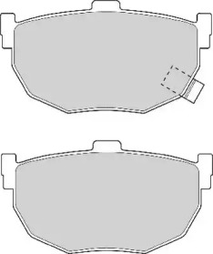 Комплект тормозных колодок NECTO FD6564A