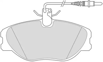 Комплект тормозных колодок NECTO FD6612V