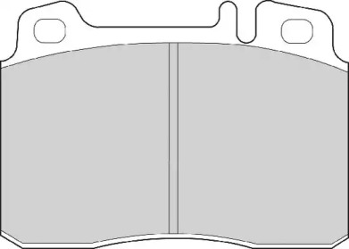 Комплект тормозных колодок NECTO FD6618A