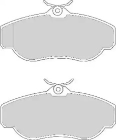 Комплект тормозных колодок NECTO FD6627A