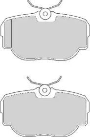 Комплект тормозных колодок NECTO FD6628A