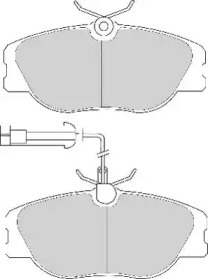 Комплект тормозных колодок NECTO FD6630A