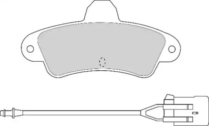 Комплект тормозных колодок NECTO FD6624A