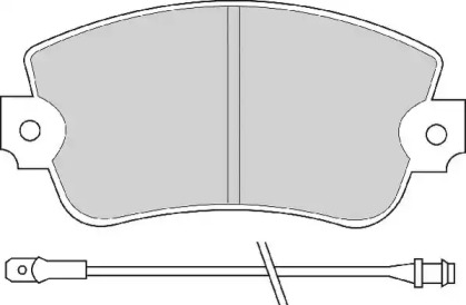 Комплект тормозных колодок NECTO FD658A