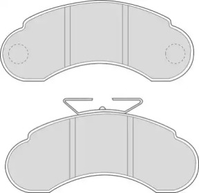 Комплект тормозных колодок NECTO FD6599V