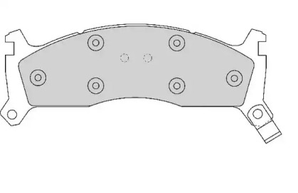 Комплект тормозных колодок NECTO FD6605A