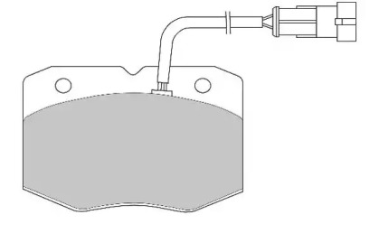 Комплект тормозных колодок NECTO FD6805V