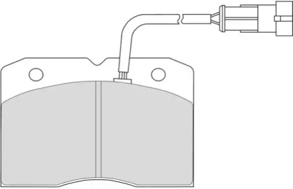 Комплект тормозных колодок NECTO FD6806V