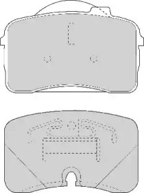 Комплект тормозных колодок NECTO FD6808A