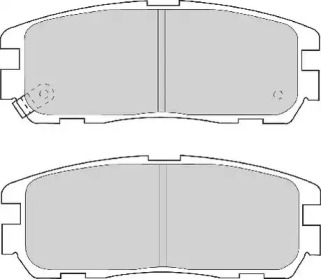 Комплект тормозных колодок NECTO FD6828A