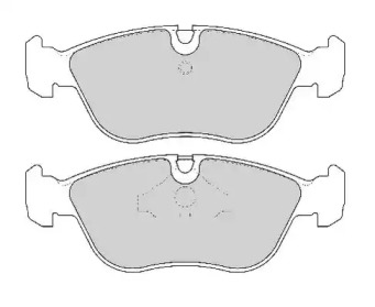 Комплект тормозных колодок NECTO FD6837A