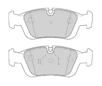 Комплект тормозных колодок NECTO FD6838A