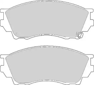 Комплект тормозных колодок NECTO FD6829A