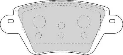 Комплект тормозных колодок NECTO FD6844A