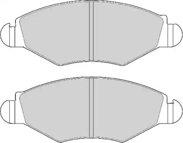 Комплект тормозных колодок NECTO FD6847A