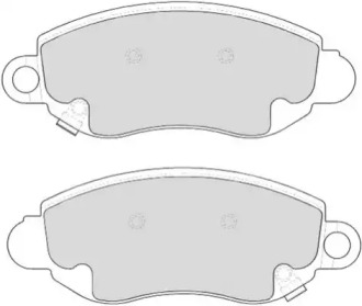 Комплект тормозных колодок NECTO FD6848V