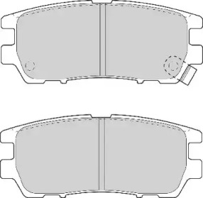 Комплект тормозных колодок NECTO FD6736A