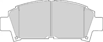 Комплект тормозных колодок NECTO FD6742A