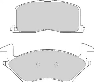 Комплект тормозных колодок NECTO FD6743A