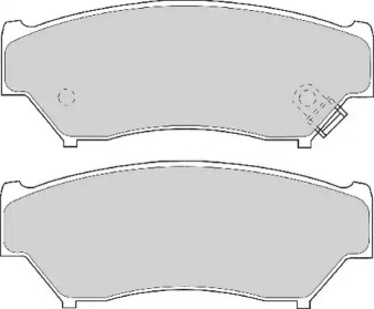 Комплект тормозных колодок NECTO FD6745A