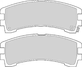 Комплект тормозных колодок NECTO FD6748A