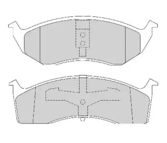 Комплект тормозных колодок NECTO FD6713A