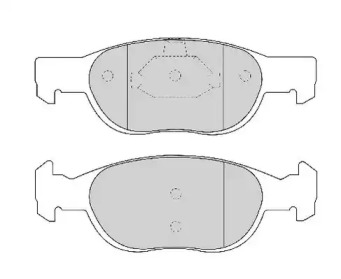 Комплект тормозных колодок NECTO FD6730A