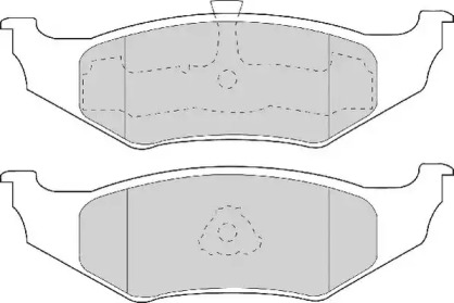 Комплект тормозных колодок NECTO FD6723A