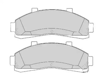 Комплект тормозных колодок NECTO FD6724A