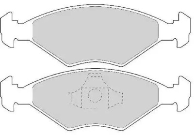 Комплект тормозных колодок NECTO FD6725A