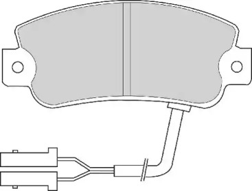 Комплект тормозных колодок NECTO FD674A