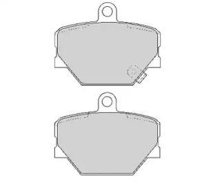 Комплект тормозных колодок NECTO FD6774A