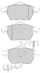 Комплект тормозных колодок NECTO FD6775A