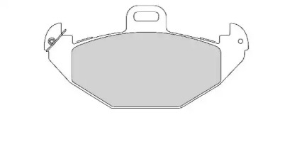 Комплект тормозных колодок NECTO FD6776A