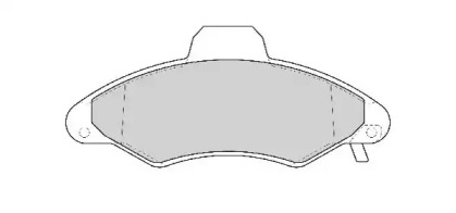 Комплект тормозных колодок NECTO FD6756A