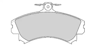 Комплект тормозных колодок NECTO FD6758A