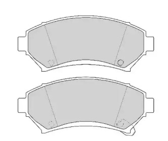 Комплект тормозных колодок NECTO FD6762A