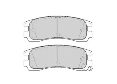 Комплект тормозных колодок NECTO FD6763A