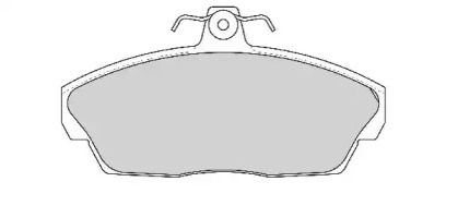 Комплект тормозных колодок NECTO FD6766A