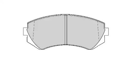 Комплект тормозных колодок NECTO FD6769A